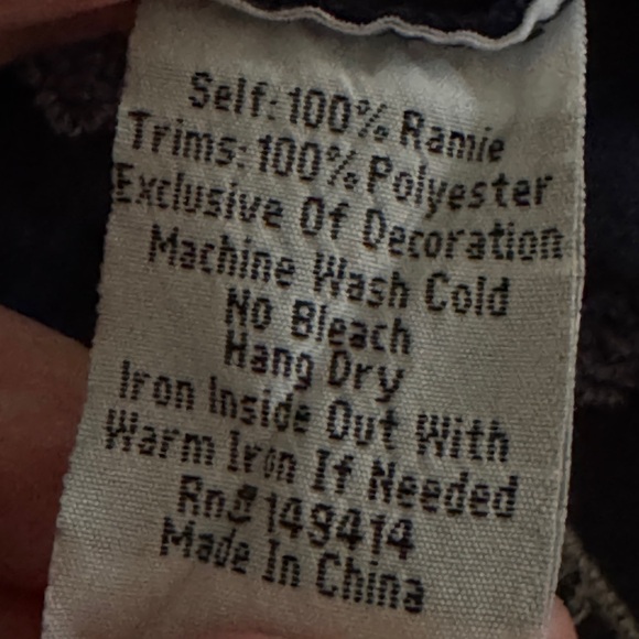 NWT Johnny Was Amarynth Crop Peasant Top - Picture 6 of 6